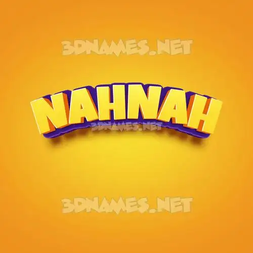 nahnah in Orange Toon style - 3D name wallpaper nahnah in Orange Toon style - 3D name wallpaper