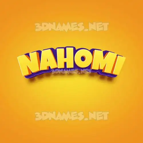 nahomi in Orange Toon style - 3D name wallpaper nahomi in Orange Toon style - 3D name wallpaper