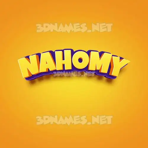 nahomy in Orange Toon style - 3D name wallpaper nahomy in Orange Toon style - 3D name wallpaper