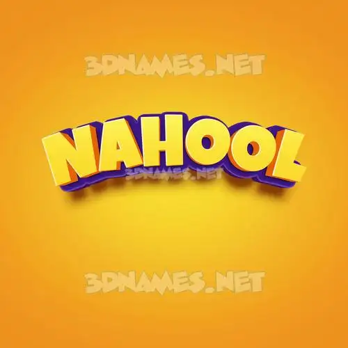nahool in Orange Toon style - 3D name wallpaper nahool in Orange Toon style - 3D name wallpaper