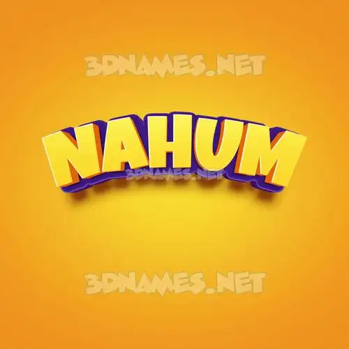 nahum in Orange Toon style - 3D name wallpaper nahum in Orange Toon style - 3D name wallpaper