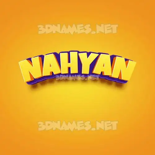 nahyan in Orange Toon style - 3D name wallpaper nahyan in Orange Toon style - 3D name wallpaper