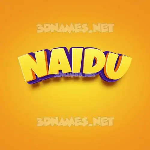 naidu in Orange Toon style - 3D name wallpaper naidu in Orange Toon style - 3D name wallpaper