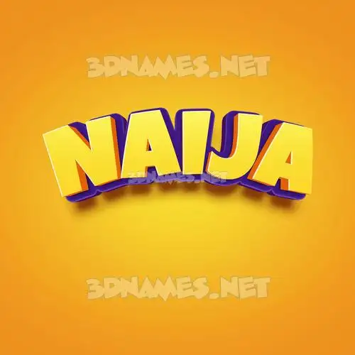 naija in Orange Toon style - 3D name wallpaper naija in Orange Toon style - 3D name wallpaper