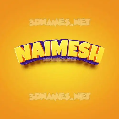 naimesh in Orange Toon style - 3D name wallpaper naimesh in Orange Toon style - 3D name wallpaper