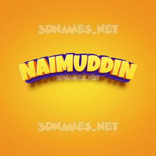 naimuddin in Orange Toon style - 3D name wallpaper naimuddin in Orange Toon style - 3D name wallpaper