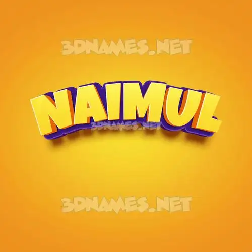 naimul in Orange Toon style - 3D name wallpaper naimul in Orange Toon style - 3D name wallpaper