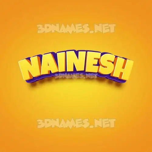 nainesh in Orange Toon style - 3D name wallpaper nainesh in Orange Toon style - 3D name wallpaper