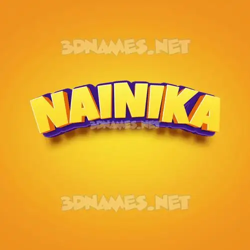 nainika in Orange Toon style - 3D name wallpaper nainika in Orange Toon style - 3D name wallpaper