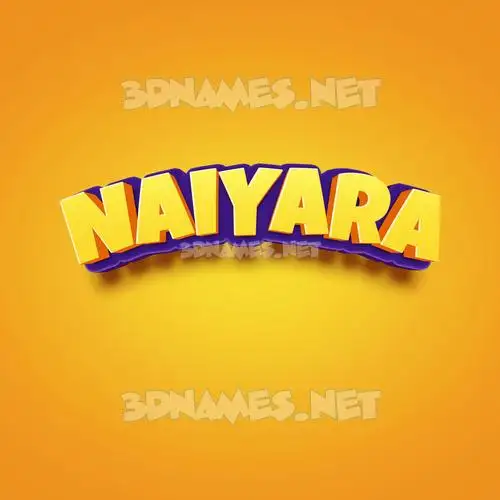 naiyara in Orange Toon style - 3D name wallpaper naiyara in Orange Toon style - 3D name wallpaper