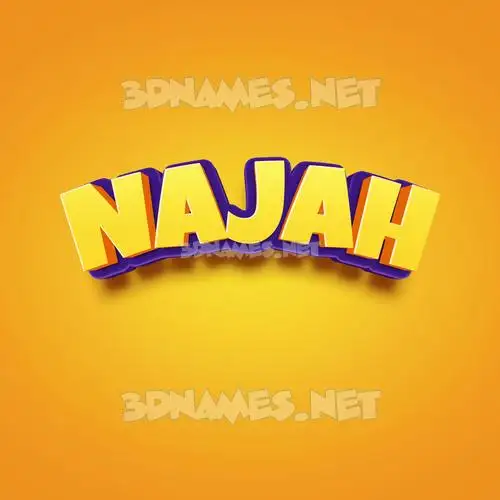 najah in Orange Toon style - 3D name wallpaper najah in Orange Toon style - 3D name wallpaper
