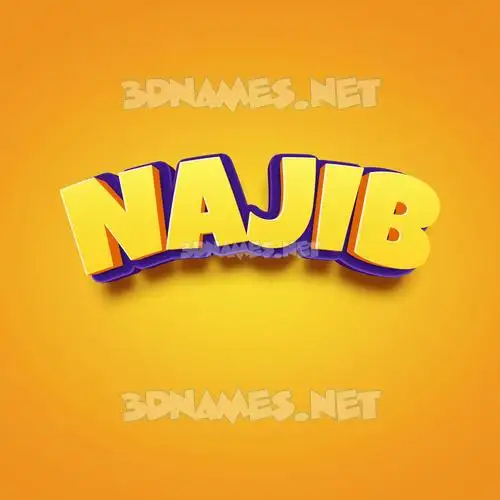najib in Orange Toon style - 3D name wallpaper najib in Orange Toon style - 3D name wallpaper