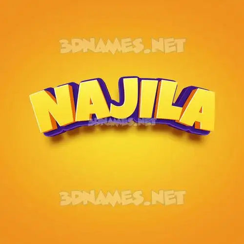 najila in Orange Toon style - 3D name wallpaper najila in Orange Toon style - 3D name wallpaper