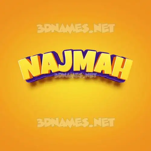 najmah in Orange Toon style - 3D name wallpaper najmah in Orange Toon style - 3D name wallpaper