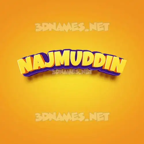 najmuddin in Orange Toon style - 3D name wallpaper najmuddin in Orange Toon style - 3D name wallpaper