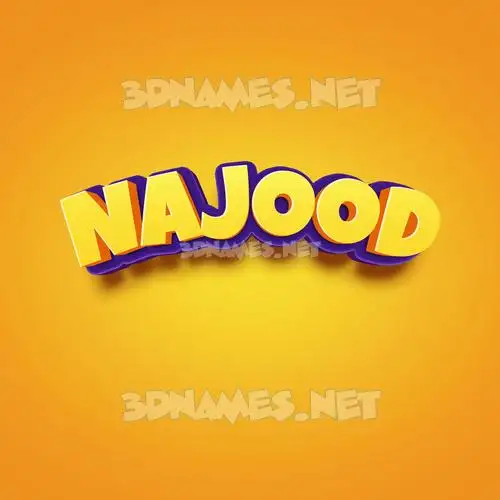 najood in Orange Toon style - 3D name wallpaper najood in Orange Toon style - 3D name wallpaper