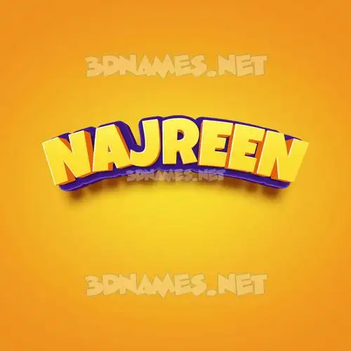 najreen in Orange Toon style - 3D name wallpaper najreen in Orange Toon style - 3D name wallpaper