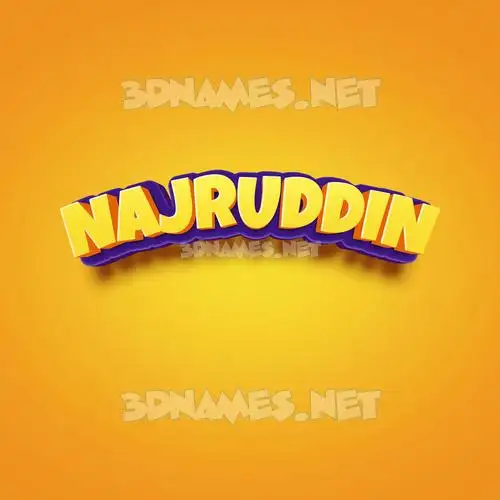 najruddin in Orange Toon style - 3D name wallpaper najruddin in Orange Toon style - 3D name wallpaper