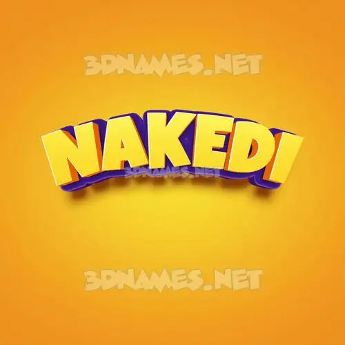 nakedi in Orange Toon style - 3D name wallpaper nakedi in Orange Toon style - 3D name wallpaper