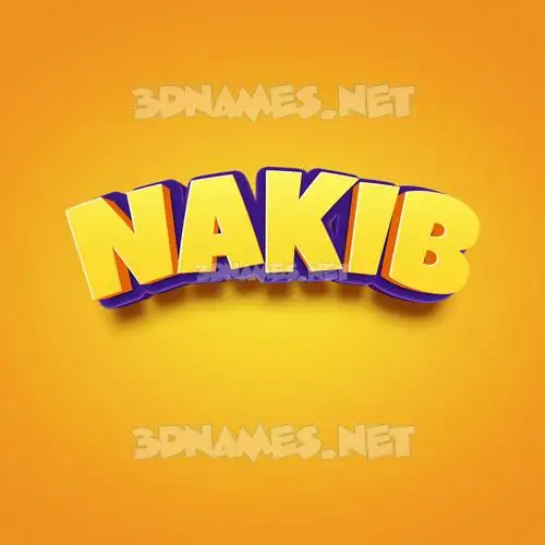 nakib in Orange Toon style - 3D name wallpaper nakib in Orange Toon style - 3D name wallpaper