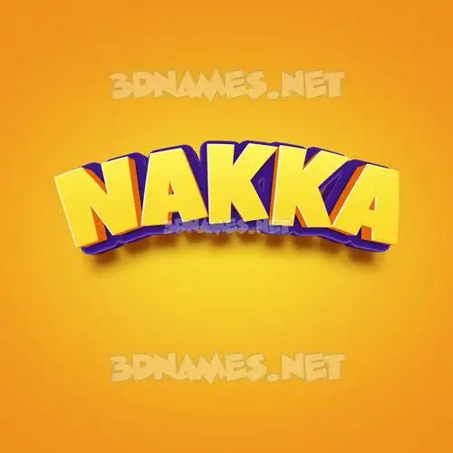 nakka in Orange Toon style - 3D name wallpaper nakka in Orange Toon style - 3D name wallpaper