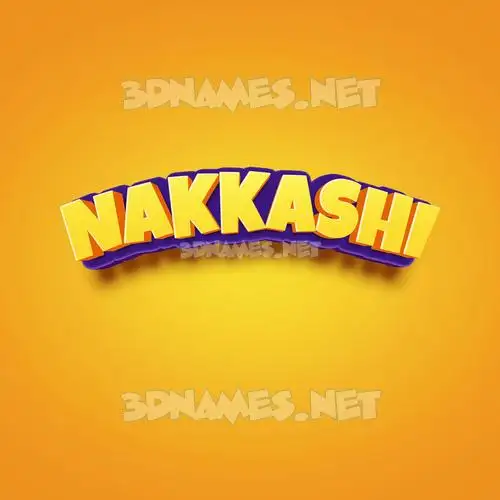 nakkashi in Orange Toon style - 3D name wallpaper nakkashi in Orange Toon style - 3D name wallpaper