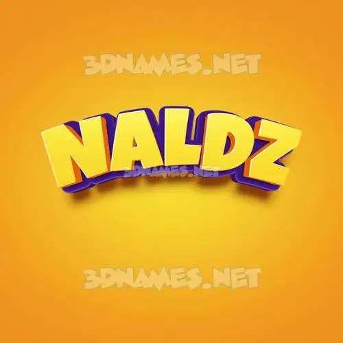 naldz in Orange Toon style - 3D name wallpaper naldz in Orange Toon style - 3D name wallpaper