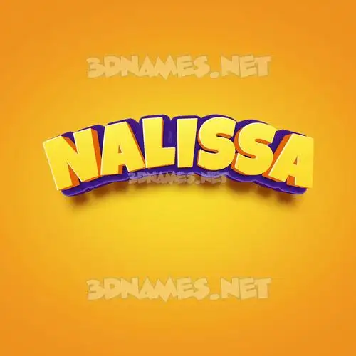 nalissa in Orange Toon style - 3D name wallpaper nalissa in Orange Toon style - 3D name wallpaper