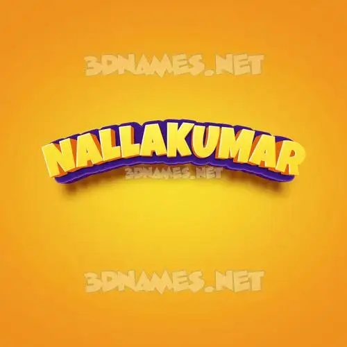 nallakumar in Orange Toon style - 3D name wallpaper nallakumar in Orange Toon style - 3D name wallpaper