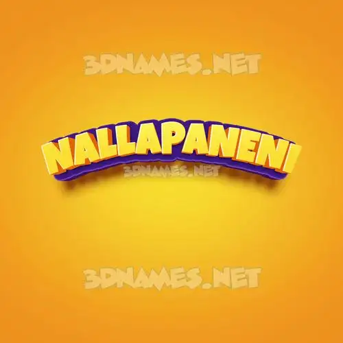 nallapaneni in Orange Toon style - 3D name wallpaper nallapaneni in Orange Toon style - 3D name wallpaper