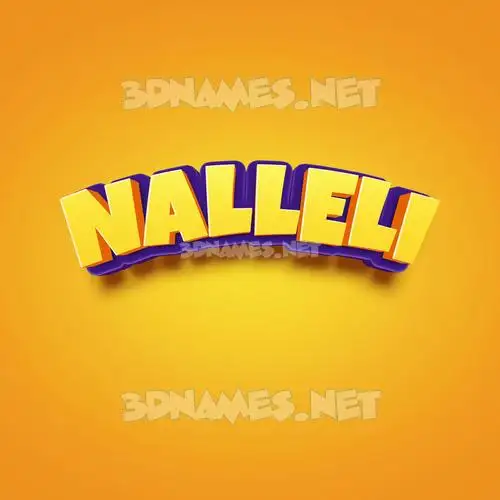 nalleli in Orange Toon style - 3D name wallpaper nalleli in Orange Toon style - 3D name wallpaper