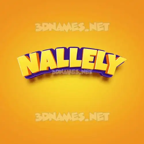 nallely in Orange Toon style - 3D name wallpaper nallely in Orange Toon style - 3D name wallpaper
