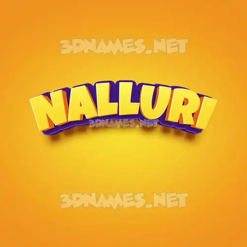 nalluri in Orange Toon style - 3D name wallpaper nalluri in Orange Toon style - 3D name wallpaper