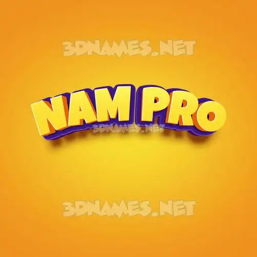 nam pro in Orange Toon style - 3D name wallpaper nam pro in Orange Toon style - 3D name wallpaper