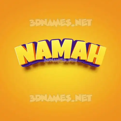 namah in Orange Toon style - 3D name wallpaper namah in Orange Toon style - 3D name wallpaper