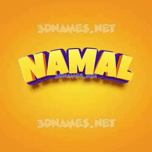 namal in Orange Toon style - 3D name wallpaper namal in Orange Toon style - 3D name wallpaper