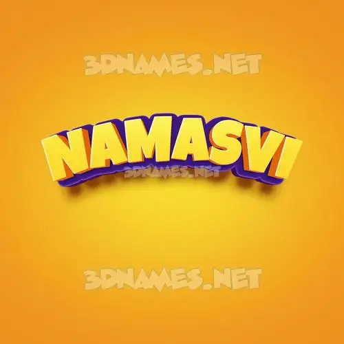 namasvi in Orange Toon style - 3D name wallpaper namasvi in Orange Toon style - 3D name wallpaper