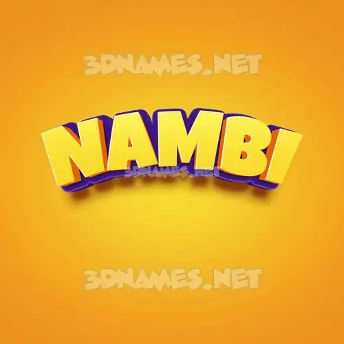 nambi in Orange Toon style - 3D name wallpaper nambi in Orange Toon style - 3D name wallpaper