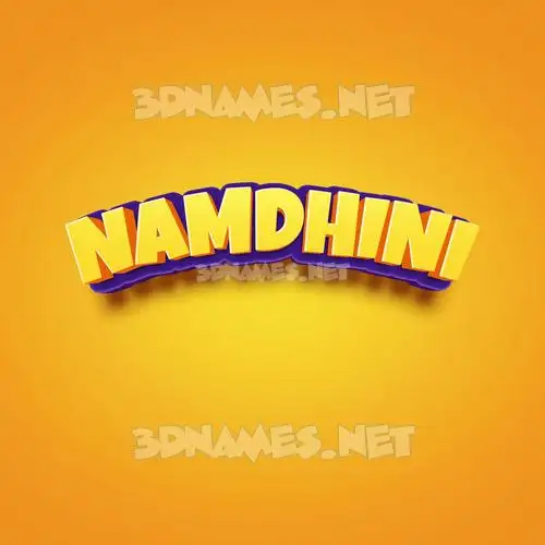 namdhini in Orange Toon style - 3D name wallpaper namdhini in Orange Toon style - 3D name wallpaper