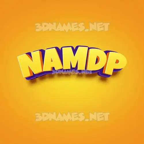 namdp in Orange Toon style - 3D name wallpaper namdp in Orange Toon style - 3D name wallpaper