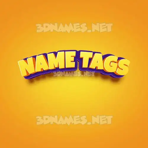 name tags in Orange Toon style - 3D name wallpaper name tags in Orange Toon style - 3D name wallpaper