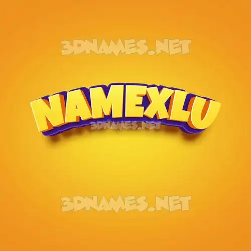 namexlu in Orange Toon style - 3D name wallpaper namexlu in Orange Toon style - 3D name wallpaper
