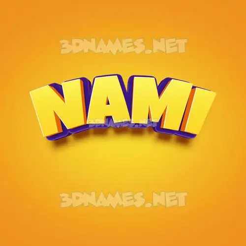 nami in Orange Toon style - 3D name wallpaper nami in Orange Toon style - 3D name wallpaper