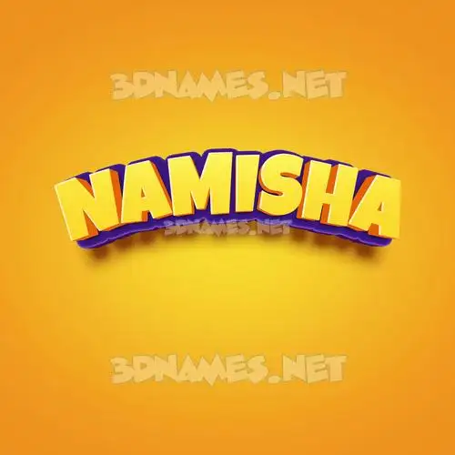 namisha in Orange Toon style - 3D name wallpaper namisha in Orange Toon style - 3D name wallpaper