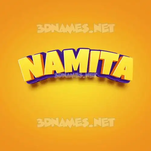 namita in Orange Toon style - 3D name wallpaper namita in Orange Toon style - 3D name wallpaper
