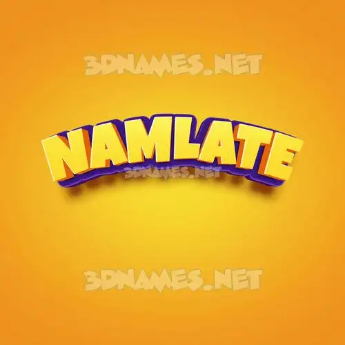 namlate in Orange Toon style - 3D name wallpaper namlate in Orange Toon style - 3D name wallpaper
