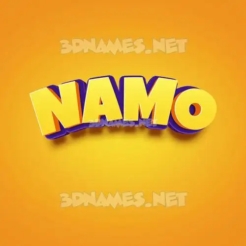 namo in Orange Toon style - 3D name wallpaper namo in Orange Toon style - 3D name wallpaper