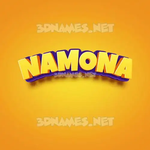 namona in Orange Toon style - 3D name wallpaper namona in Orange Toon style - 3D name wallpaper