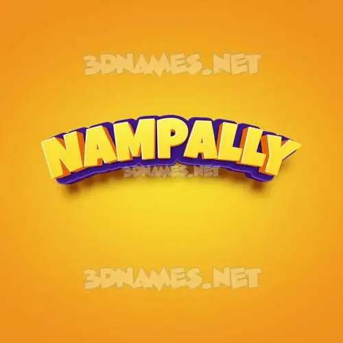 nampally in Orange Toon style - 3D name wallpaper nampally in Orange Toon style - 3D name wallpaper