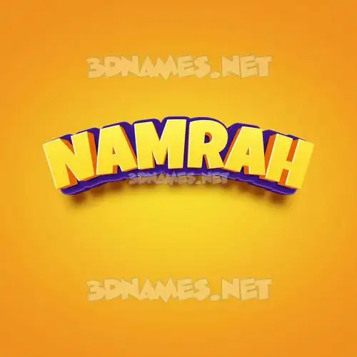 namrah in Orange Toon style - 3D name wallpaper namrah in Orange Toon style - 3D name wallpaper